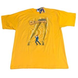 Vintage 2002 Austin Powers Goldmember Yellow Movie Promo Shirt